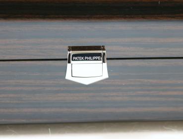 Patek Philippe Uhrenbox Holzbox Klavierlack mit Umkarton für Nautilus und Aquanaut