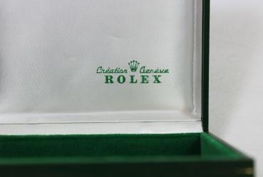 Rolex Box vintage Uhrenbox mit Umkarton / Seepferdchenbox