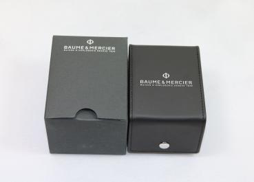 Baume & Mercier Reise Box / Travel Box / Service Box / schwarz mit Umkarton