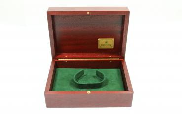 Rolex Box Mahagoni- Uhrenbox mit Umkarton und Taschentuch  190x140x80mm