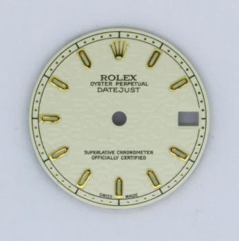 Rolex Jubilee Zifferblatt für Oyster Perpetual Datejust Medium / 23,6mm / weiss /Index