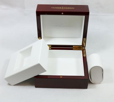 Junghans Uhren- Box / Grau  / Kunstleder