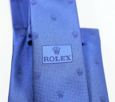 Rolex Seidenkrawatte / Blau