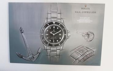 Rolex Sea-Dweller Dekobild 120X80cm auf Leinwand