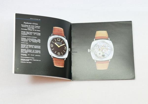Panerai Uhren Katolog Special Editions 1997-2003 / 180x180mm