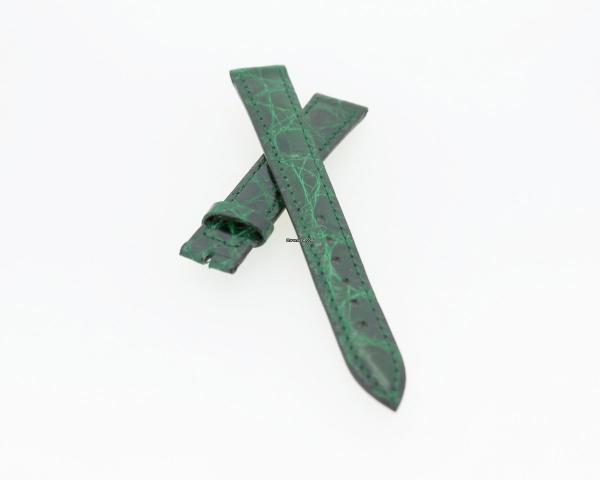 Baume&Mercier Lederband, grün, glänzend 13 / 12 Länge 115/65