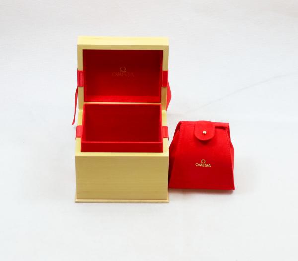Omega Uhren- Box für Damenmodelle mit Garantie- Mäppchen