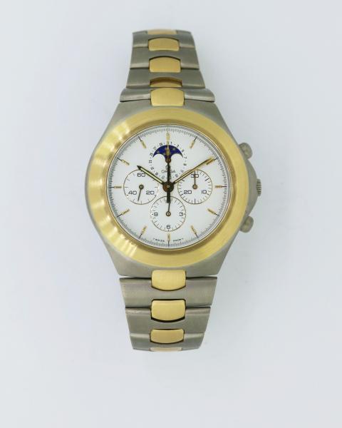 Omega Speedmaster Teutonic Mondphasen Chronograph Titan / 18Karat Gelbgold