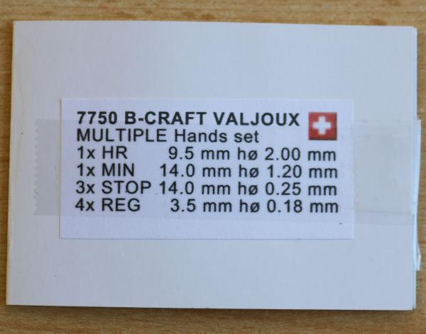 Swiss Made Zifferblatt und Zeigersatz für Valjoux 7750 Chronograph
