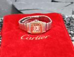 Cartier Santos Lady Quarz Stahl / Gold Referenz 166930